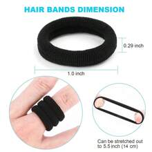 100入組嬰兒彈性髮圈,糖果色無縫女孩頭帶,3cm馬尾扣髮配件,多色女孩髮卡 - 藍色 - 查看 2