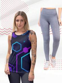 Women Sports Tees & Tanks - 灰色 - 查看 1