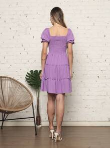 Women Dresses - Màu tím hoa cà - Xem 5