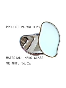 在家裡脫毛器女士手動水晶玻璃打磨脫毛器除毛器工具 - 銀色 - 查看 2