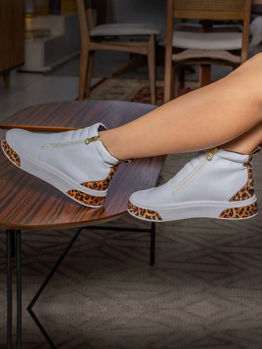 Women Fashion Boots - Blanco - Ver 1