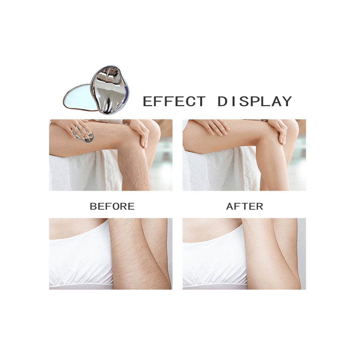 Handheld Crystal Glass Epilator For Women, Painfree Hair Removal Tool