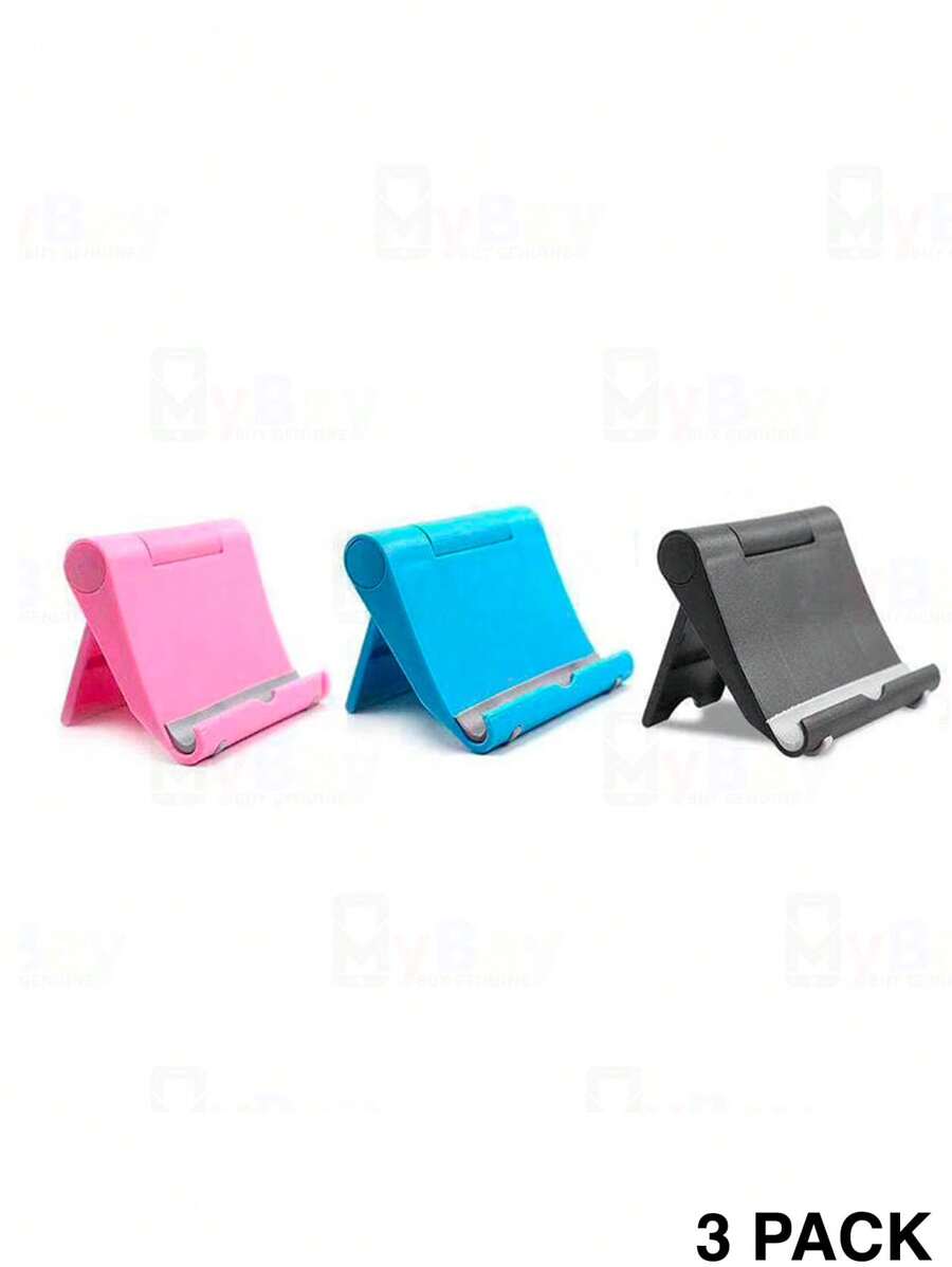 Pack 3 Piezas Soporte Universal Base Para Celular Y Tablet Universal Stents - Rosa - Ver 1