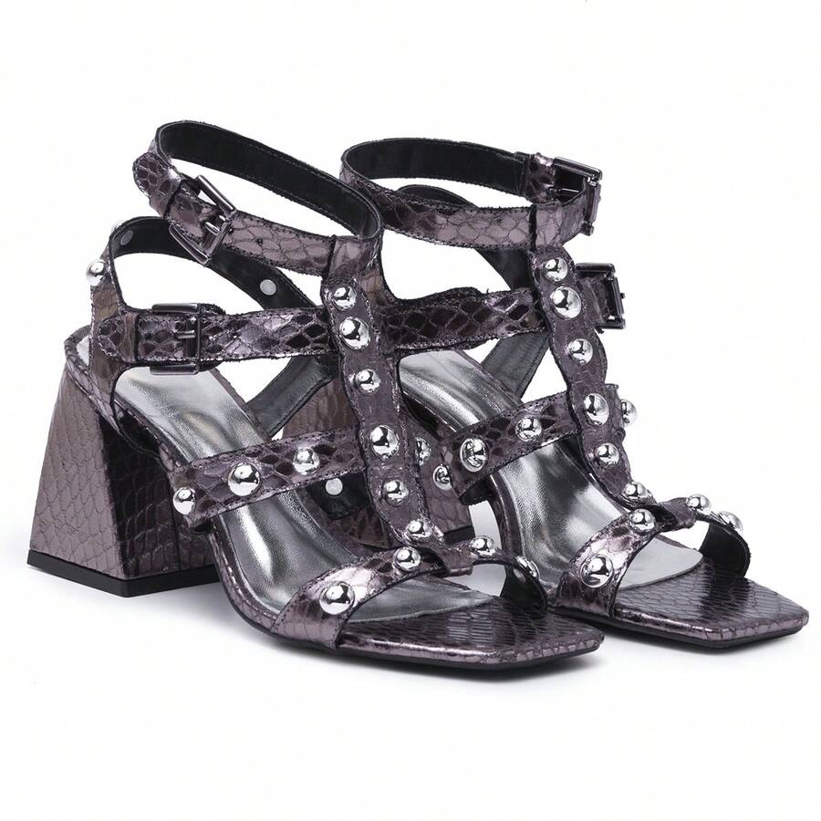 Women Heeled Sandals - Đồng - Xem 1