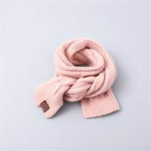 Infinity Scarf For Children In Figure Eight Shape, Cute And Warm For Boys And Girls - Pink - View 1