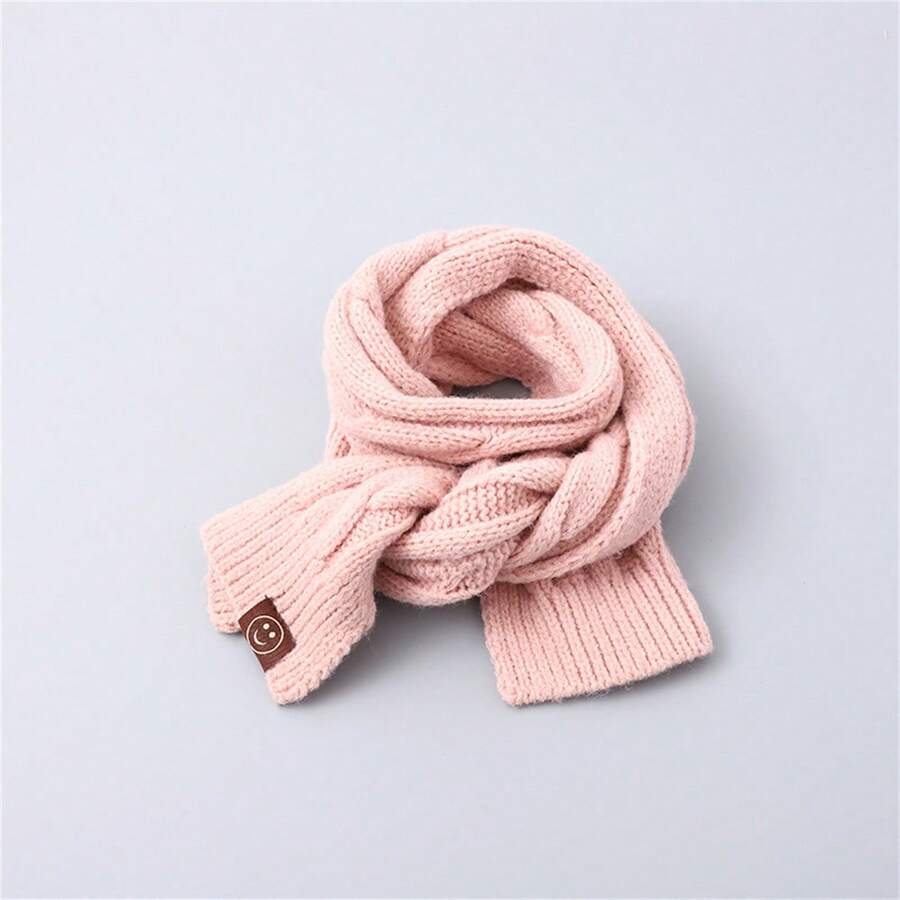 Infinity Scarf For Children In Figure Eight Shape, Cute And Warm For Boys And Girls - Pink - View 1