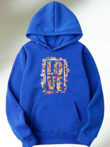 Blusa de frio moletom para meninas infantil juvenil 6 ao 16 love