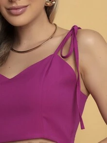 Women Two-piece Outfits - Màu Hồng Tươi - Xem 5