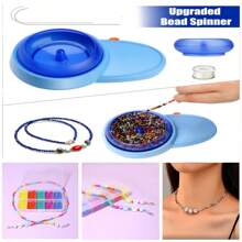 New Electric Diy Beading Machine Beaded Lacing Tool With Reverse & Forward Rotation For Beads & Tassels, 1 Set With 1 Box Of Approximately 7500pcs (2mm) Random 15 Colors Seed Beads, 3 Jewelry Threads, 2 Beading Needles, 2 Random Color Threaders, 1 Random Color Scissor, For Beginners To Make Jewelry - Multicolor - View 4