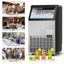 Lifezeal Built-In Stainless Steel Commercial 110Lbs/24H Ice Maker Portable Ice Machine - Black - View 4