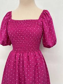 Women Dresses - Hot Pink - View 3