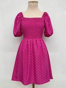 Women Dresses - Hot Pink - View 2