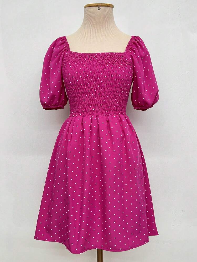 Women Dresses - Hot Pink - View 2