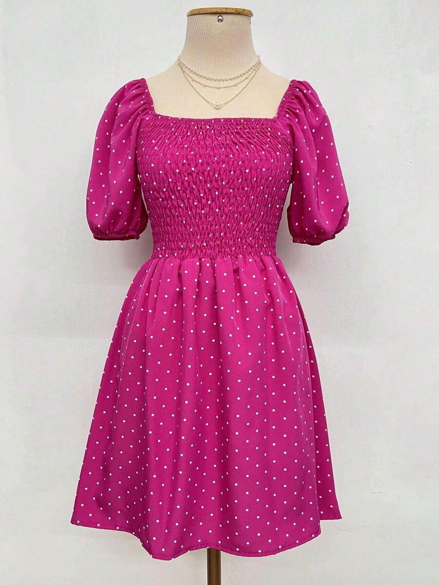 Women Dresses - Hot Pink - View 1