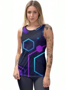 Women Sports Tees & Tanks - 灰色 - 查看 2