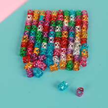 100pcs Kids' Braiding X-shaped Aluminum Clamp - Multicolor - View 3