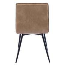 Set of 4 Minimalist Faux Leather Side Chairs for Dining Room