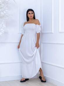 Women Dresses - 白色 - 查看 3
