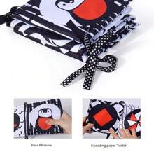 0-3歲嬰兒玩具早教防撕布書雙面鏡搞笑圖文可咬手工床頭嬰兒玩具 - 黑與白 - 查看 11