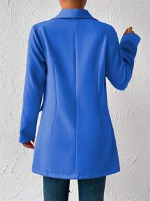 Women Blazers - Blue - View 3