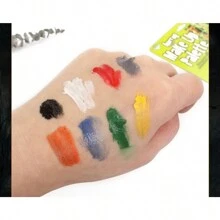 Kit de pintura facial para eventos, dia de los muertos, halloween, evento de disfraz, make up - Multicolor - Ver 2