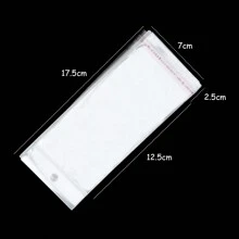 100pcs Transparent Self Sealing Adhesive Pouch OPP Bag Plastic Storage Bags With Hang Hole For Jewelry Display Package - Clear - View 11