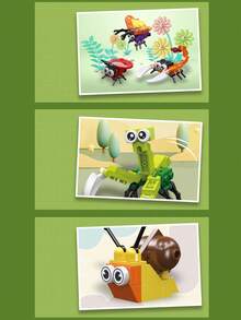 DIY insectos creativo Adorno para oficina & casa Decoración , educativo con intelectual Juguete para niños a aprender edificio con a insectos - Multicolor - Ver 5