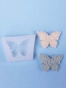 1pc Butterfly Shaped Aroma Plaster, Candle, Wax Or Silicon Mold For Decorating. Buy Two For A Better Deal. - White - View 2