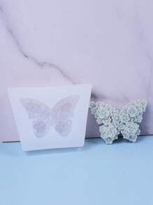 1pc Butterfly Shaped Aroma Plaster, Candle, Wax Or Silicon Mold For Decorating. Buy Two For A Better Deal. - White - View 3
