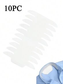 10pcs/pack Collar Stays To Prevent Collars & Hat Brims From Getting Dirty - White - View 11