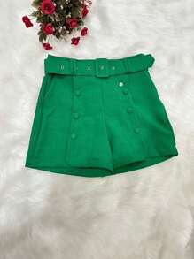 Women Shorts - 綠色 - 查看 1