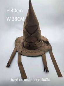 1頂萬聖節女巫帽 - 棕色 - 查看 4