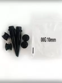 25 Paar Modische Und Einfache Ohrmessgeräte Im Exotischen Stil Mit Größen Von 14 G Bis 00 G. Konische Ohr-expander, Sortiert Nach Größen Und Verpackt In Einem Opp-beutel