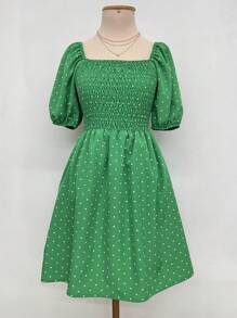 Women Dresses - Green - View 1