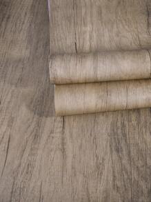 1 rollo de baldosas de vinilo autoadhesivas impermeables con diseño de grano de madera marrón claro, adecuadas para cocina, comedor, dormitorio, talla grande gruesas y resistentes al desgaste, impermeables para cualquier habitación, fácil instalación DIY, color de madera clara - Multicolor - Ver 6