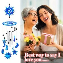 Diy家庭風鈴製作套件,帶有太陽、月亮和星星形狀的水晶環氧樹脂模具,裝飾和手工藝品 - 獨家模具,用於製作個性化和時尚的吊飾 - 彩色 - 查看 7