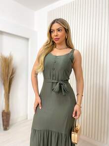 Women Dresses - 綠色 - 查看 4