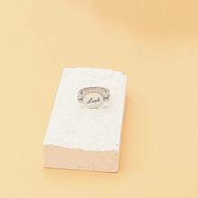 1pc Unisex Stainless Steel Rotatable Lucky Ring, Decompression Ring - Silver - View 5