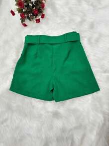 Women Shorts - 綠色 - 查看 2