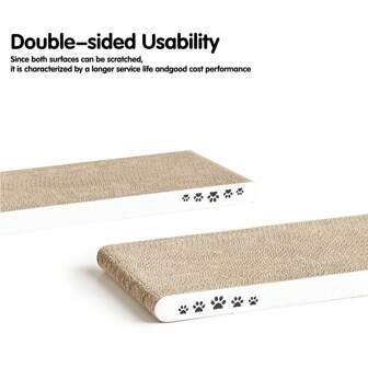 Conlun Cat Scratcher Cardboard With Premium Scratch Textures Design - 1 Pcs Flat Design Durable, Reversible