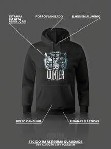 Moletom Casaco Zombie Bear Blusa de Frio Canguru