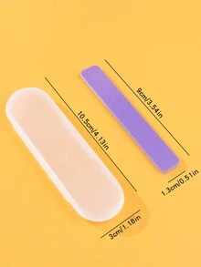 1入組納米玻璃指甲文件,修指甲光亮拋光棒,用於修邊和磨光指甲表面,附贈收納盒 - 紫色 - 查看 3