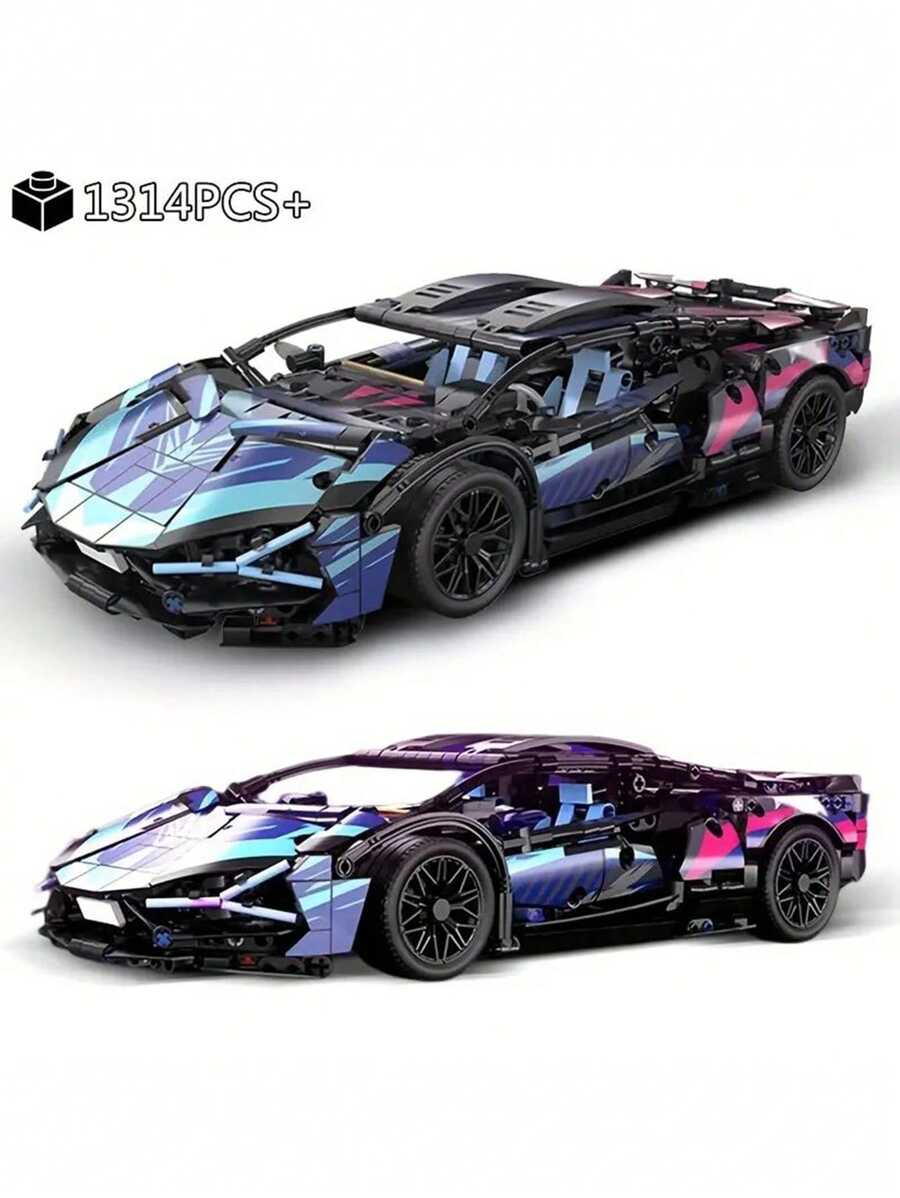 1314pcs Stem Building Blocks Toy Car Model, Racing Car Bricks Set For ...
