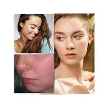 6 件裝 20g 女式女孩鼻環,l 型鼻環鼻釘鼻螺絲 316l 不銹鋼鼻穿孔首飾男式女式