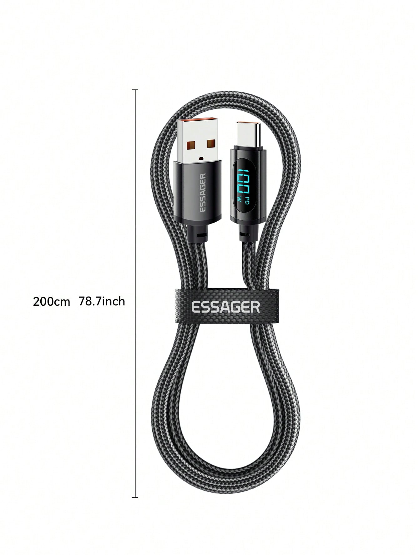 كابل Essager من النوع C 100 واط 7A شحن سريع PD مع...