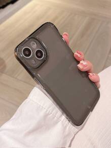 基本手机壳 2.0 毫米厚度电镀亚克力防摔手机壳适用于 Apple Iphone 15/15promax/15pro/15plus/11/12/13/14promax/Xs/Xr/11pro/11promax/12pro/12promax/13pro/13promax/7plus/14pro/14promax/14plus/7plus/8plus/8/Se2，柔软简约外壳 - 黑色 - 查看 6