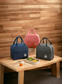 12 pzas Lonchera Térmica Bolsa Para Alimentos bolsas de aislamiento portátiles bolsas de almuerzo reutilizables - Multicolor - Ver 6