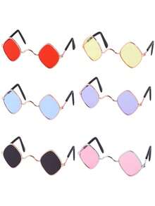 Lentes, gafas para perro, color a elegir, paquete de 6 piezas, ideal para todo tipo de perro, accesorio para perros. - Morado - Ver 1
