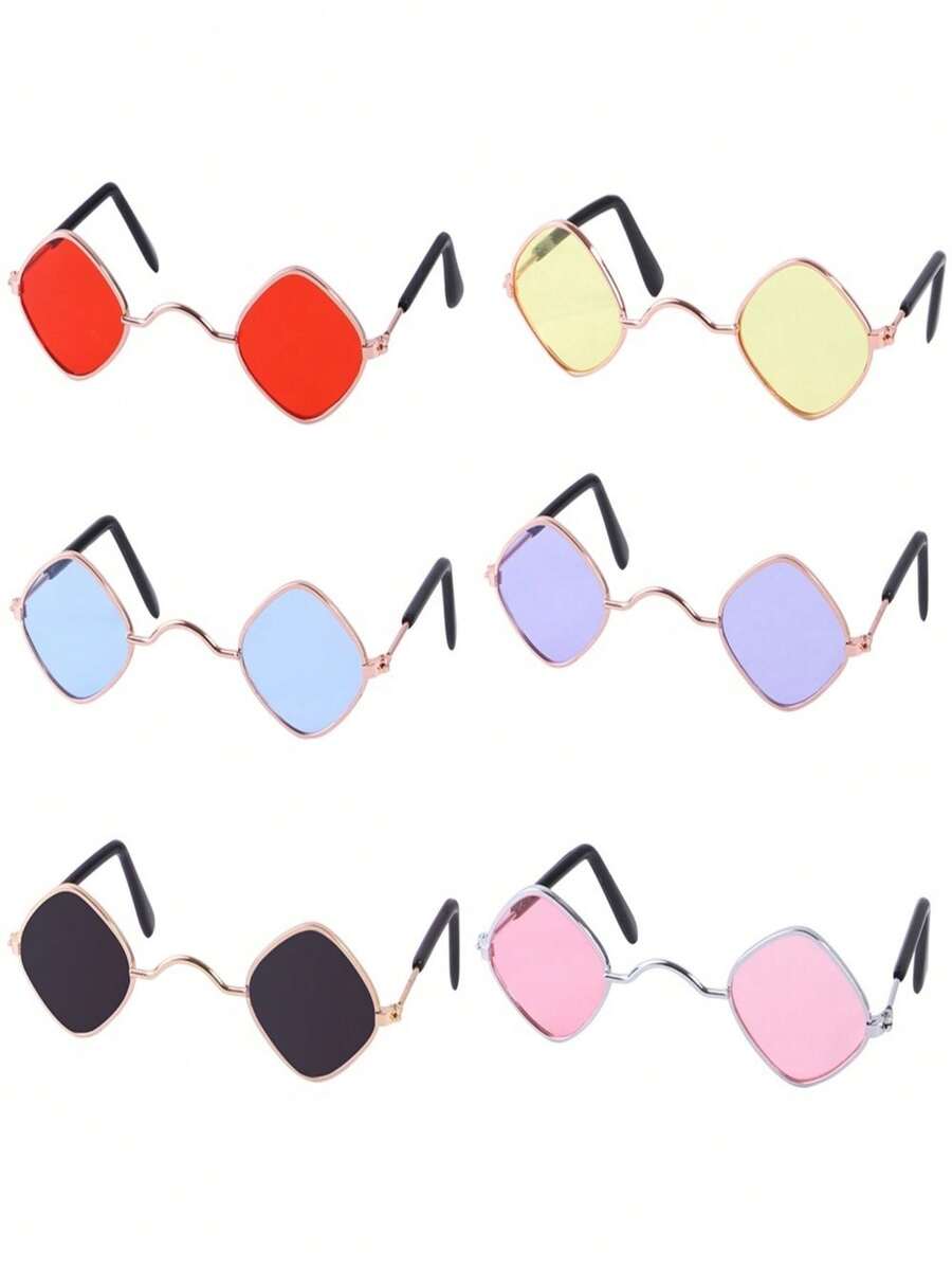 Lentes, gafas para perro, color a elegir, paquete de 6 piezas, ideal para todo tipo de perro, accesorio para perros. - Morado - Ver 1