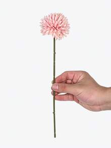 5入組/10入組人造花球，菊花繡球花束，家居花瓶裝飾，餐廳、臥室、花藝擺設，婚禮新娘手持、手腕、胸前DIY材料，生日派對裝飾材料，情人節和新年禮物 - 粉色 - 查看 3